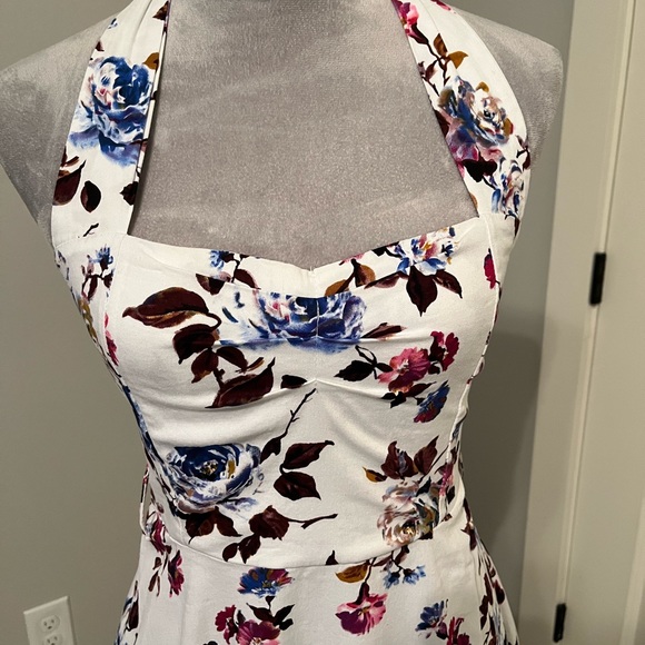 Floral Halter dress vintage style - Picture 2 of 7
